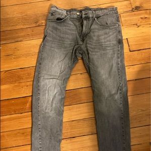 Men’s Grey Calvin Klein Athletic Taper Jeans 33x32